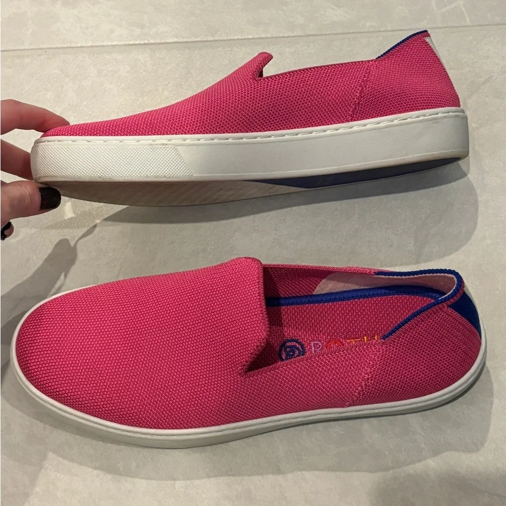 Rothy’s The Original Slip On Sneaker Bubblegum Pink Women’s Size 7